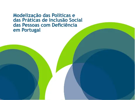Cartaz Modelização das Políticas e das Práticas de Inclusão Social das Pessoas com Deficiência em Portugal