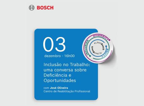 3 de dezembro, 16h00. Inclusão no trabalho: uma conversa sobre Deficiência e Oportunidades com José Oliveira, Centro de Reabilitação Profissional