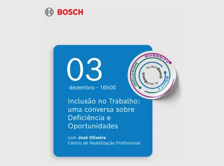 3 de dezembro, 16h00. Inclusão no trabalho: uma conversa sobre Deficiência e Oportunidades com José Oliveira, Centro de Reabilitação Profissional