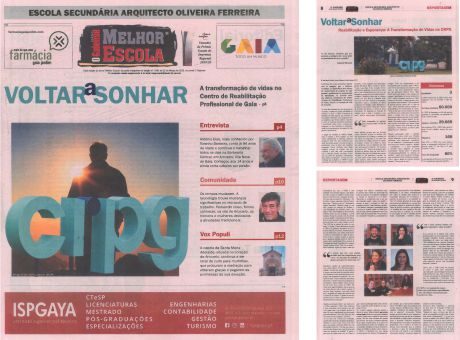 Capa do suplemento do jornal O Gaiense digitalizado
