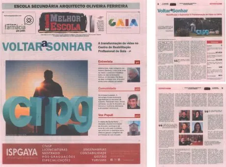 Capa do suplemento do jornal O Gaiense digitalizado