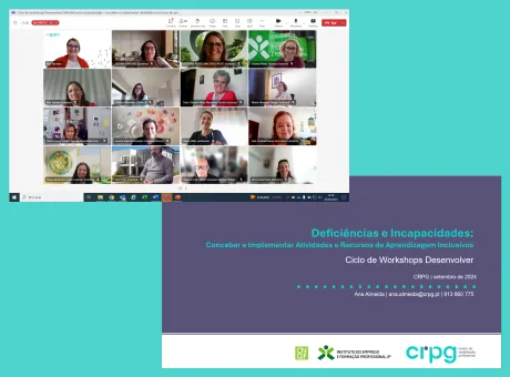 printscreen do ecrã durante a sessão online
