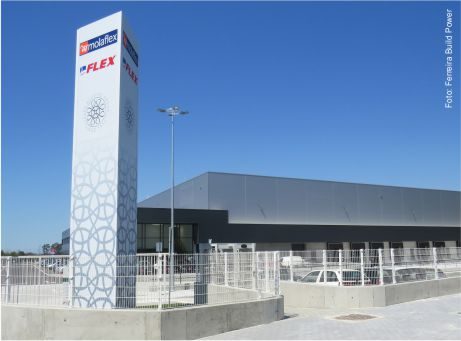 fotografia do exterior das instalações da Molaflex