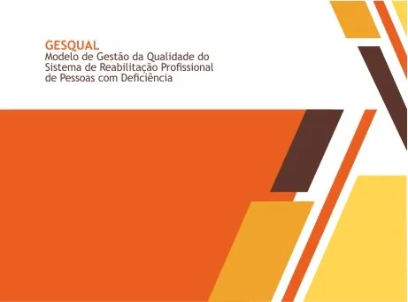 Cartaz GESQUAL - Modelo de Gestão da Qualidade do Sistema de Reabilitação Profissional de Pessoas com Deficiência