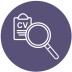 ícone lupa e CV