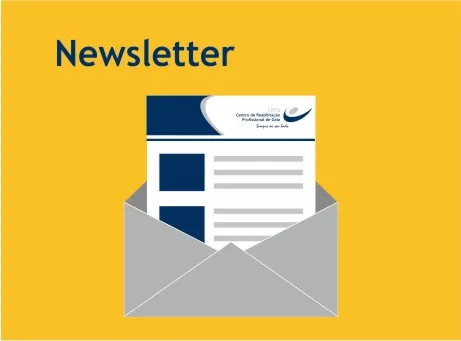 Documento com logotipo crpg dentro de envelope aberto + Inscrição: