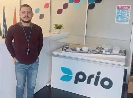 andré santos num evento da prio