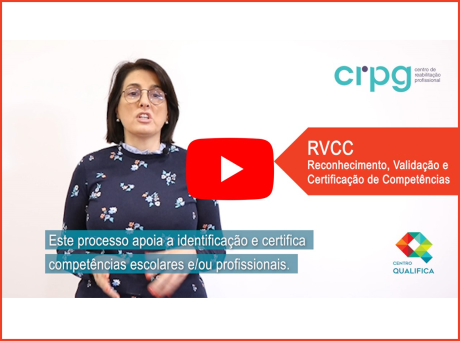 Imagem do video sobre o processo de reconhecimento, validação e certificação de competências do Centro Qualifica do CRPG
