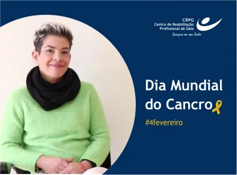 Dia Mundial do Cancro, 4 de fevereiro 2023, fotografia Joana a dar um testemunho