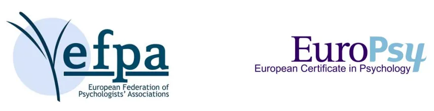 barra com o logotipo da efpa - european Federation of Psychologic Associations
