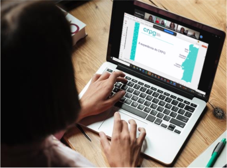 print screen do ecrã durante a apresentação online