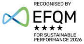 logotipo de certificação EFQM RECOGNISED-4-STAR-COLOUR