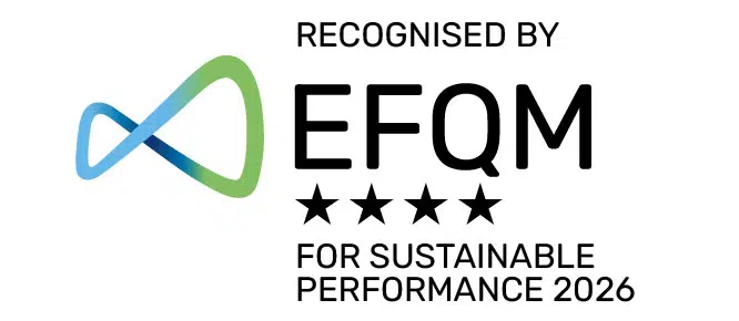 recognised-colour-4-star logotipo de certificação EFQM RECOGNISED-4-STAR-COLOUR