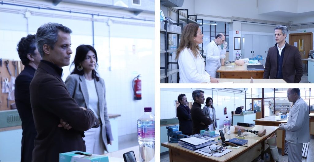fotografia de Vice-Presidente do IEFP durante a sua visita às instalações de produtos de apoio