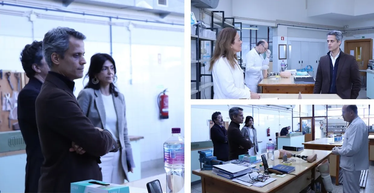 fotografia de Vice-Presidente do IEFP durante a sua visita às instalações de produtos de apoio